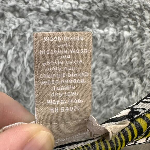 Banana Republic Women's XL Sheer Zebra Print Blouse Long Sleeves Flowy Safari - Picture 9 of 9